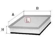 Фільтр повітряний VW Sharan/Seat Alhambra 96-10 (з поролоном) SOFIMA S 0502 A