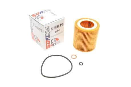 Фільтр масляний BMW (E90/F30)/5 (E60/F10) 05-16 (N52/N53/N20/N55) SOFIMA S 5058 PE