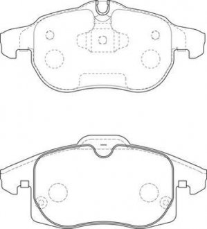 OPEL Тормозные колодки передн.Vectra C, Astra H, Zafira B FIAT Croma 05- SAAB 9-3 Jurid 573723J