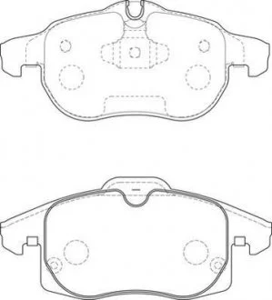 OPEL Тормозные колодки передн.Vectra C, Astra H, Zafira B FIAT Croma 05- SAAB 9-3 Jurid 573723J