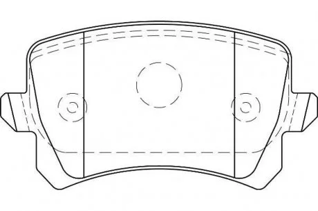VW Тормозные колодки задн. Audi A3 03-Golf V, Caddy III, TouranSkoda Octavia Jurid 573667J