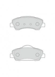 CITROEN Тормозные колодки передн. C-Elysee,C4 Cactus,Peugeot 301,308 12- Jurid 573461J (фото 1)