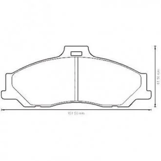 Гальмівні колодки пер. Ranger 97-12 (	Kelsey-Hayes) Jurid 572537J