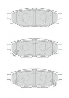 SUBARU Тормозные колодки задн. Forester,Impreza,Legacy,Outback Jurid 573380J