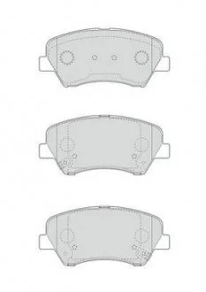 HYUNDAI Тормозные колодки передн.i30,Kia Ceed 13-,Carens 13- Jurid 573406J