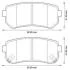 Гальмівні колодки зад. Hyundai Accent/Kia Rio/Ceed 05- (mando) Jurid 572590J (фото 1)