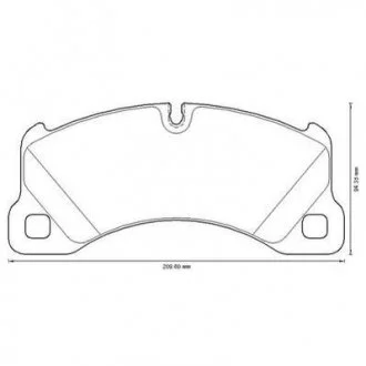 VW Тормозные колодки передн.Touareg 10-,Porsche Cayenne 07- Jurid 573329J (фото 1)