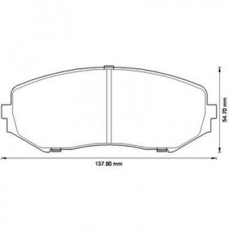 SUZUKI Тормозные колодки передн.Grand Vitara 1.6/2.0 05- Jurid 572584J (фото 1)