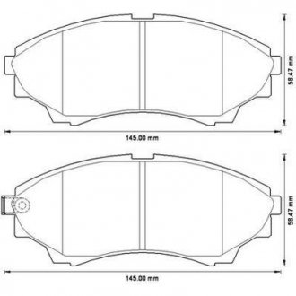 FORD Тормозные колодки передн.Ranger,Mazda BT-50 99- Jurid 572572J