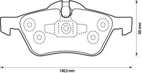 BMW Тормозные колодки передние Mini Cooper,One 01- Jurid 571992J