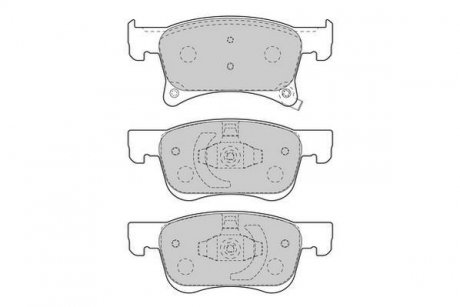 OPEL Колодки торм. пер. Corsa E 1,0-1,4 14-, Adam Jurid 573657J