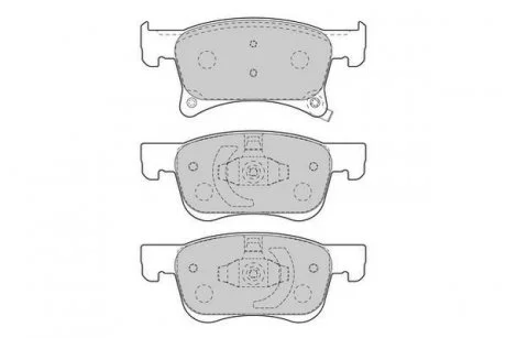 OPEL Колодки торм. пер. Corsa E 1,0-1,4 14-, Adam Jurid 573657J
