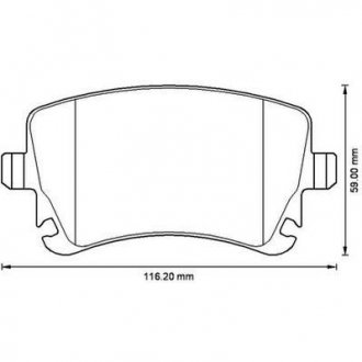 VW Тормозные колодки задн.Audi A4/6/8,T5 03- Jurid 573219J