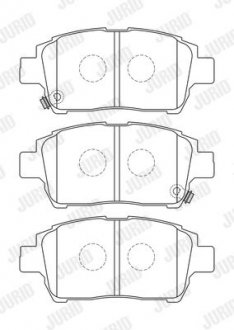 TOYOTA Тормозные колодки передн.Corolla 04- Jurid 573737J