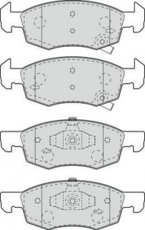 OPEL Колодки торм. пер. Corsa E 1,0-1,6 14- Jurid 573672J