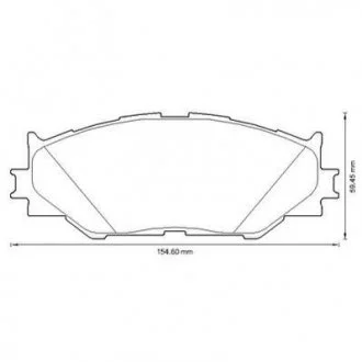 LEXUS Колодки тормозные передние IS 250 05- Jurid 572620J