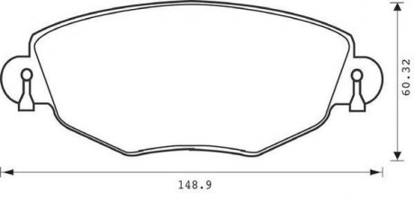 FORD Колодки тормозные передние MONDEO 00- Jurid 573013J (фото 1)