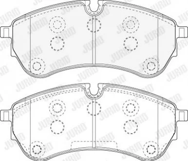 Гальмівні колодки пер. Crafter 16- (CBI) Jurid 573831J