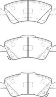 Гальмівні колодки пер. Auris 06-12 (Bosch) Jurid 572524J