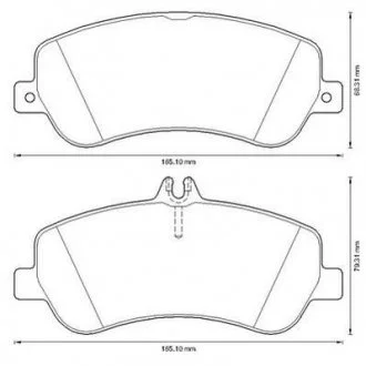 Гальмівні колодки пер. MB X204 (Bosch) Jurid 573321J