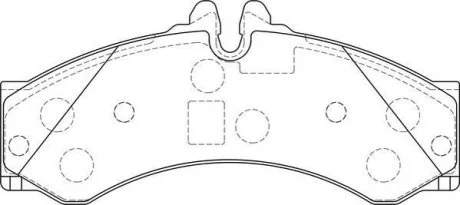 Колодки торм.пер./задн Sprinter(4,6t) Jurid 2915309560