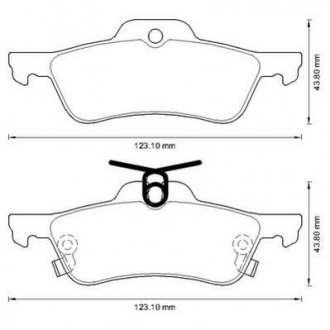 Тормозные кол. зад. Toyota Yaris 05- Jurid 572588J (фото 1)