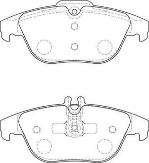 Тормозные колодки зад. DB C204 07- Jurid 573735J