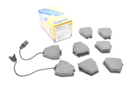 Колодки гальмівні (передні) Audi A4 97-01/A6 97-05/Phaeton 02-08 (+датчики) Metelli 22-0774-1