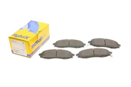 Колодки гальмівні (передні) Nissan Navara/Pick Up 2.4i/2.5 TD 98- (Akebono) Metelli 22-0611-0