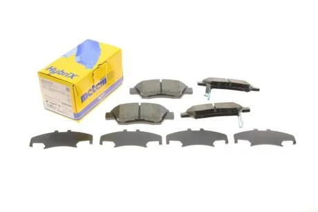 Колодки гальмівні (передні) Honda Civic V/VI/VII 91-05/CRX III 92-98/Jazz 08-14 Metelli 22-0175-0