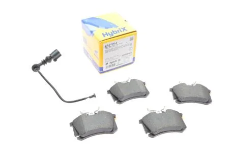 Колодки тормозные (задние) Skoda Fabia 99-/VW Caddy/Golf 03-16/Passat B5 96-05/Polo 01- (+датчик) Metelli 22-0100-4