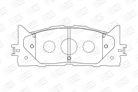 Колодки тормозные дисковые передние LEXUS ES (AVV6_, GSV6_, ASV6_) CH CHAMPION 572651CH