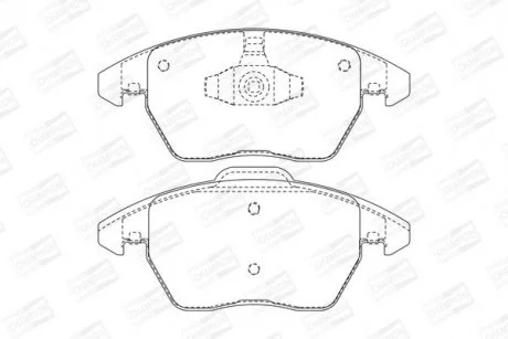 Колодки гальмівні дискові передні Citroen C4 2.0i / 2.0 HDI CHAMPION 573134CH