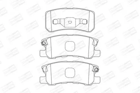Колодки гальмівні дискові задні CHRYSLER SEBRING Convertible (JS) CHAMPION 572498CH