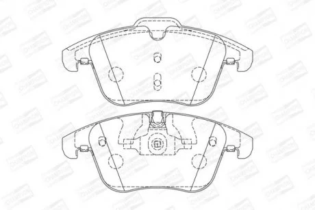 Колодки гальмівні дискові передні JAGUAR XK, S-Type, XJ8 CHAMPION 573336CH