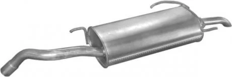 Глушник алюм. сталь, середн. частина Toyota Auris II 1.6i (26.56) POLMOSTROW 2656