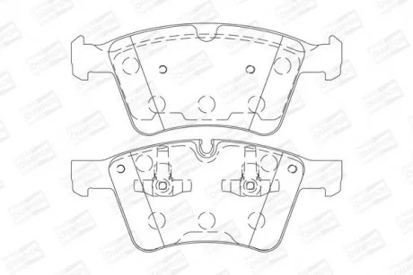 Колодки гальмівні дискові передні MB GL (X164) (06-) CHAMPION 573424CH
