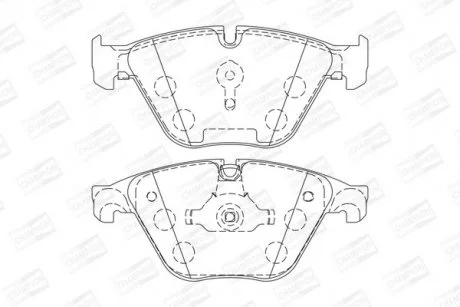 Колодки гальмівні дискові передні BMW 5 (F10, F18) CHAMPION 573305CH