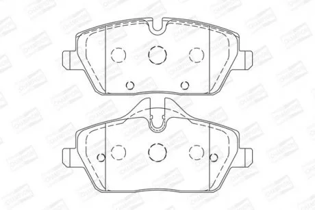 Колодки гальмівні дискові передні MINI MINI (F55) CHAMPION 573733CH