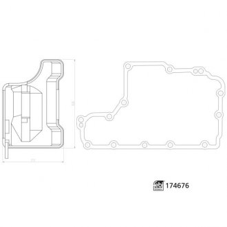 Фильтр АКПП Opel Combo 1.3-1.7D 94- FEBI BILSTEIN 174676