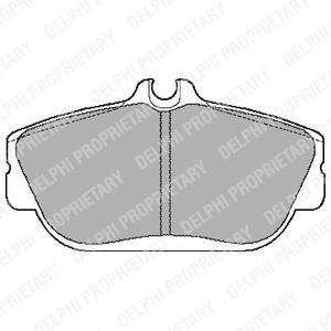 FORD Тормозные колодки дисковые Taurus 96- Delphi LP887