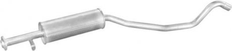 Глушитель алюм. сталь, средн. часть Opel Vectra 1.7D hat.,sed. 92-95 (17.278) P POLMOSTROW 17278