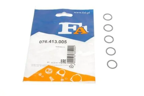 Прокладка радіатора масляного BMW 3 (E90/F30/F80)/5 (E60)/7 (E65/E66/E67) 96-15 N54/N55(к-кт 5шт) Fischer Automotive One (FA1) 076.413.005