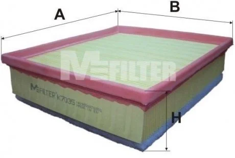 Фільтр повітряний BMW 1 (F20/21)/3 (F30/31)/4 (F32/33/36) 12- (з предфільтром) MFILTER M-FILTER K 7035