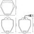 Тормозные колодки перед. (с пр. датч.) AUDI A6/S6 97-05 VW Passat 00-05, Phaeton 02- Jurid 573208J (фото 1)