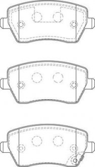 Тормозные колодки пер. NISSAN Micra, Note 03- RENAULT Clio, Kangoo 1.5DCI Jurid 573255J