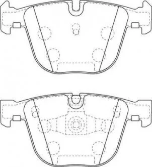 Гальмівні колодки зад. BMW 5 (F07)/7 (F01/F02/F03/F04) 08-17 (ATE) Jurid 573271J