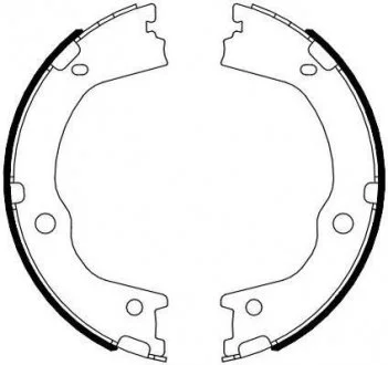 HYUNDAI Тормозные колодки ручного тормоза Santa FE 09- Jurid 362571J