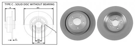 Диск гальмівний APLUS 61856AP