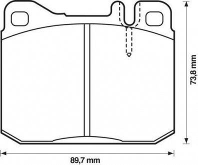 DB Тормозные колодки передн.W123 79-85,W126 85-91 Jurid 571278J (фото 1)
